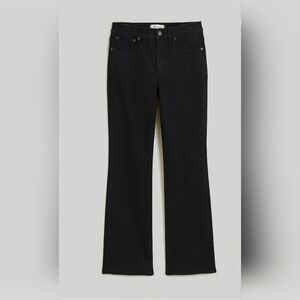 Madewell Mid Rise Kick Out Jeans Black Frost Size 27 T